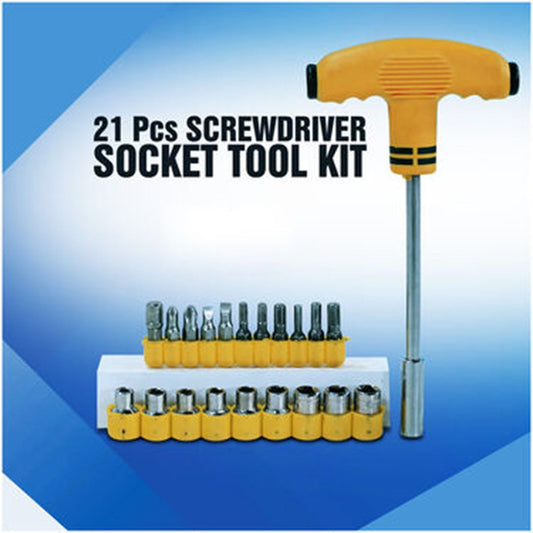 21 Pcs Screwdriver Socket Tool Kit @ Just 299/-