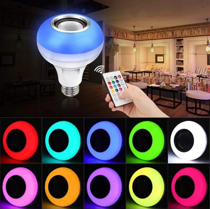 Colour Changing LED Bulb with Bluetooth Speaker & Remote @ Just Rs.599/-